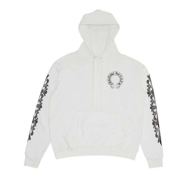 Chrome Hearts Floral Horseshoe Hoodie 'White' - Hoodie - Chrome Hearts