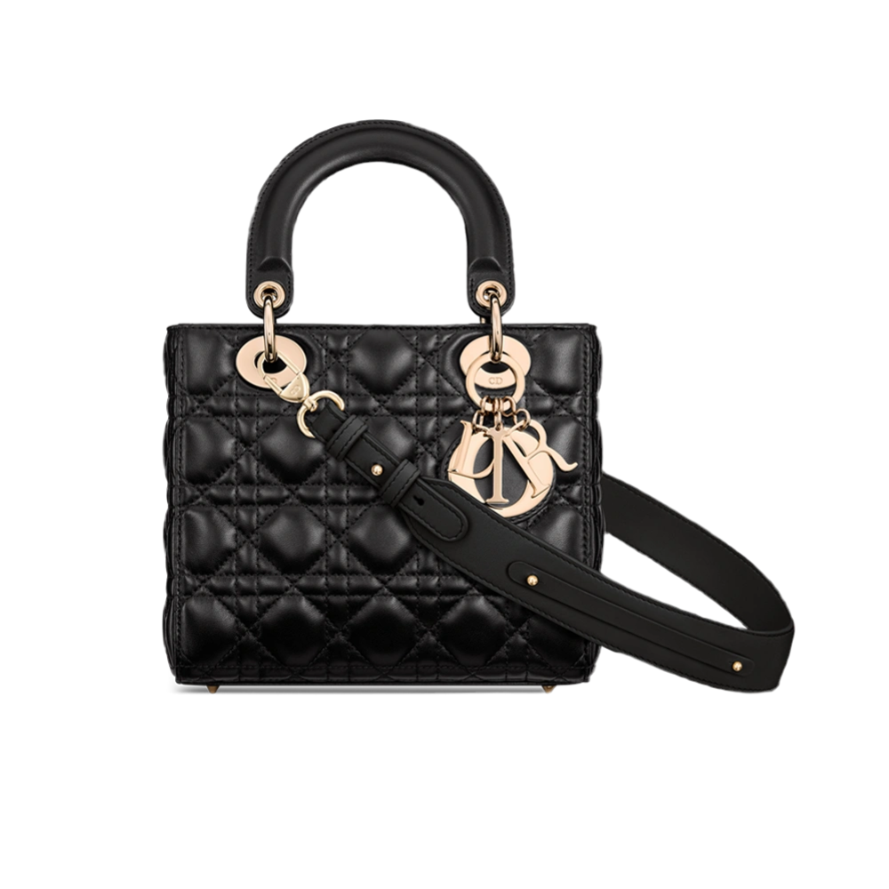 Small Lady Dior My ABCDior Bag Black Cannage Lambskin
