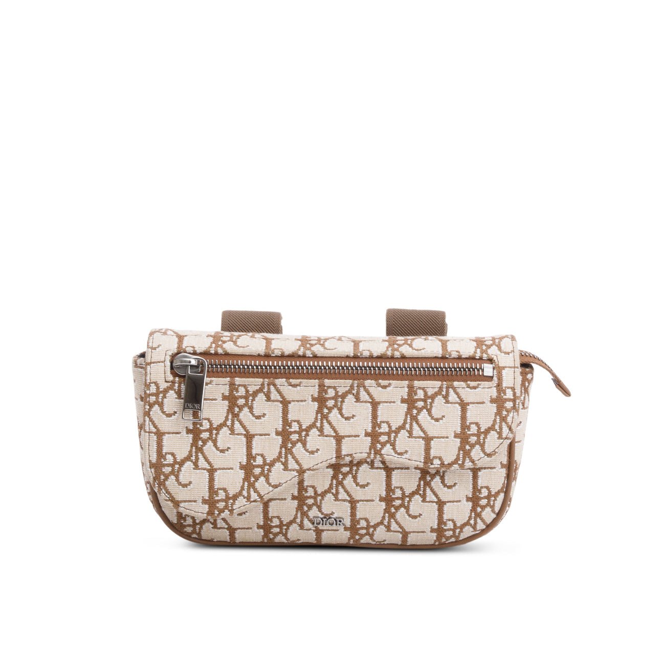 CHRISTIAN DIOR x Cactus Jack Beige Oblique Saddle Arm Pouch