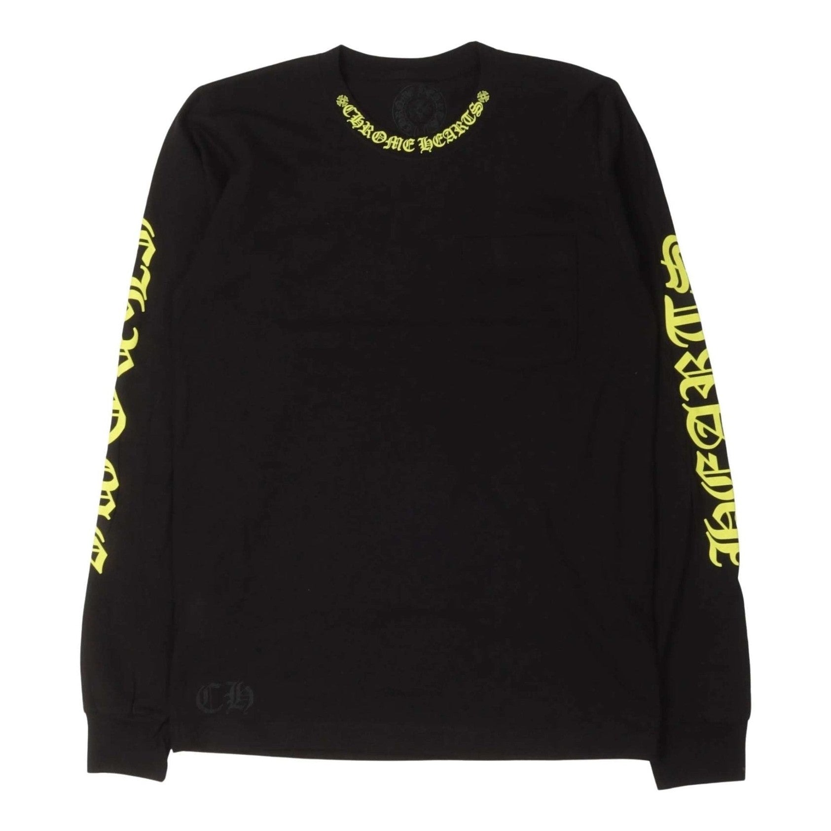 Chrome Hearts Black Neon Neck Script LongSleeves - Longsleeves - Chrome Hearts