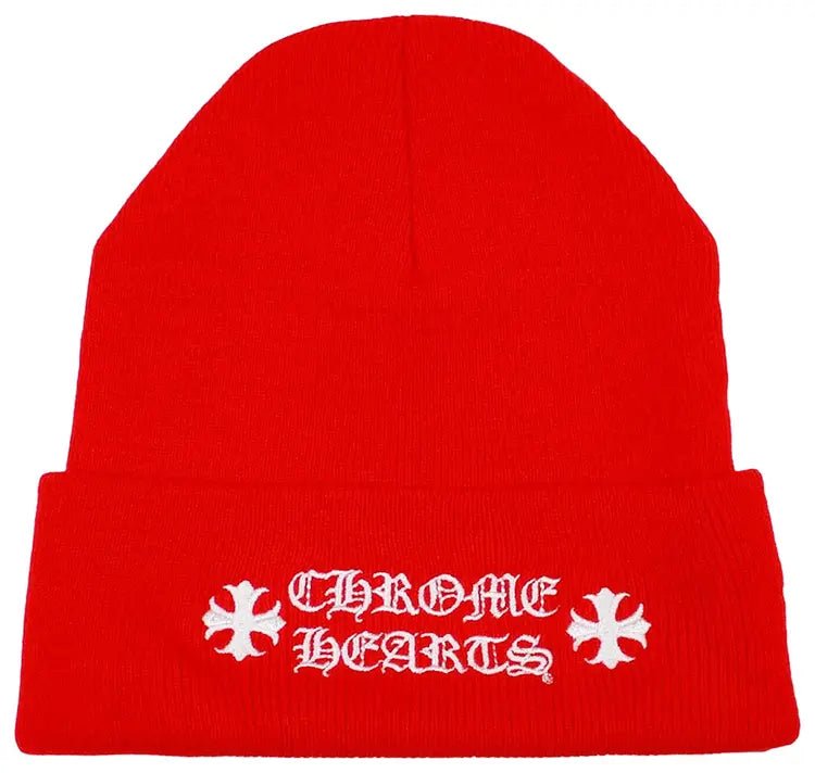 Chrome Hearts Logo Beanie Red