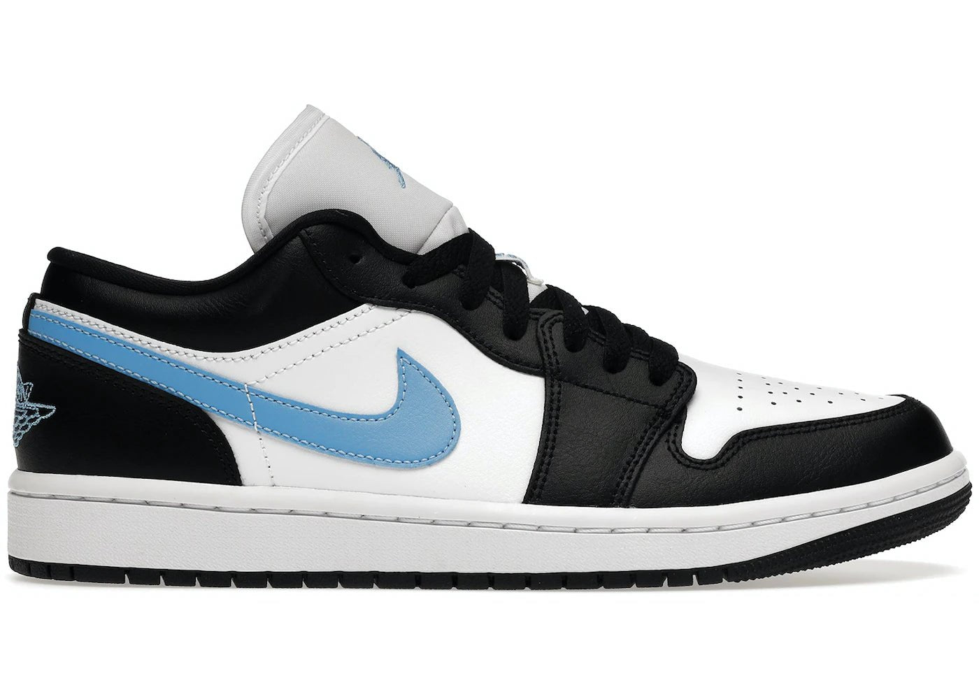Jordan 1 Low Black University Blue White (Women's) - Air Jordan