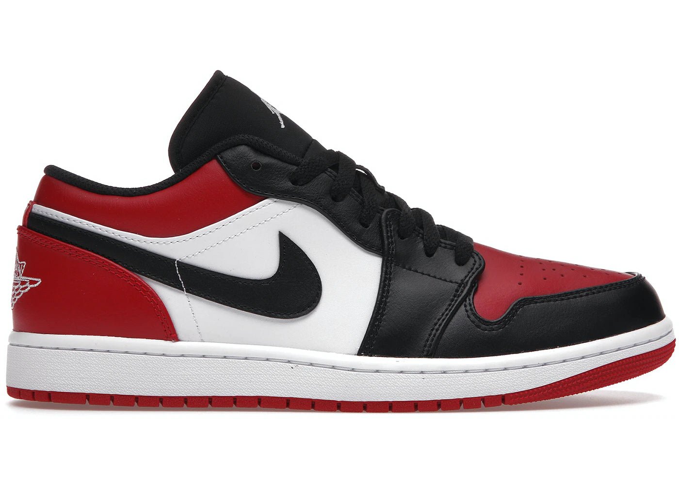 Jordan 1 Low Bred Toe - Sneaker - Air Jordan