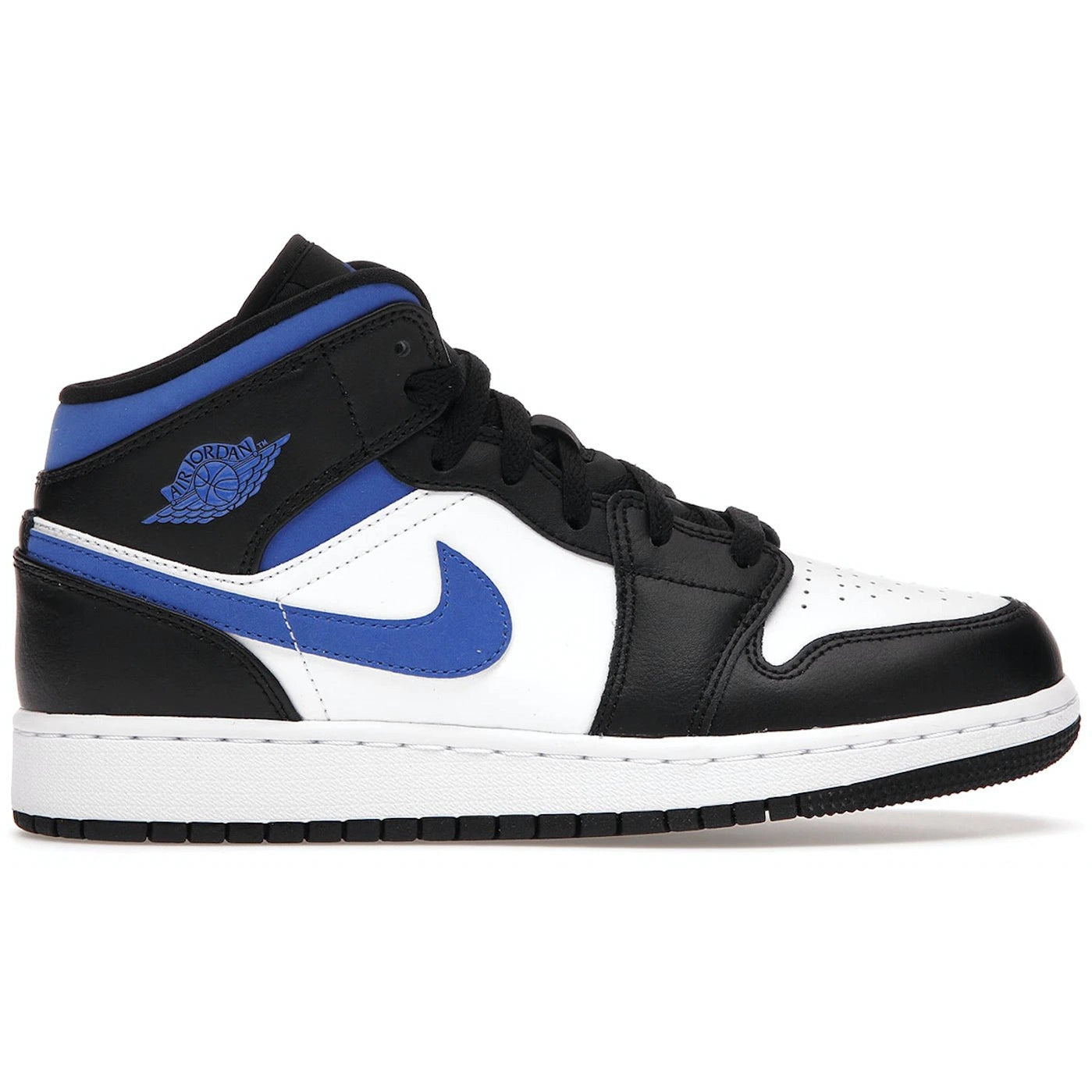 Jordan 1 Mid White Black Racer Blue (GS) - Air Jordan