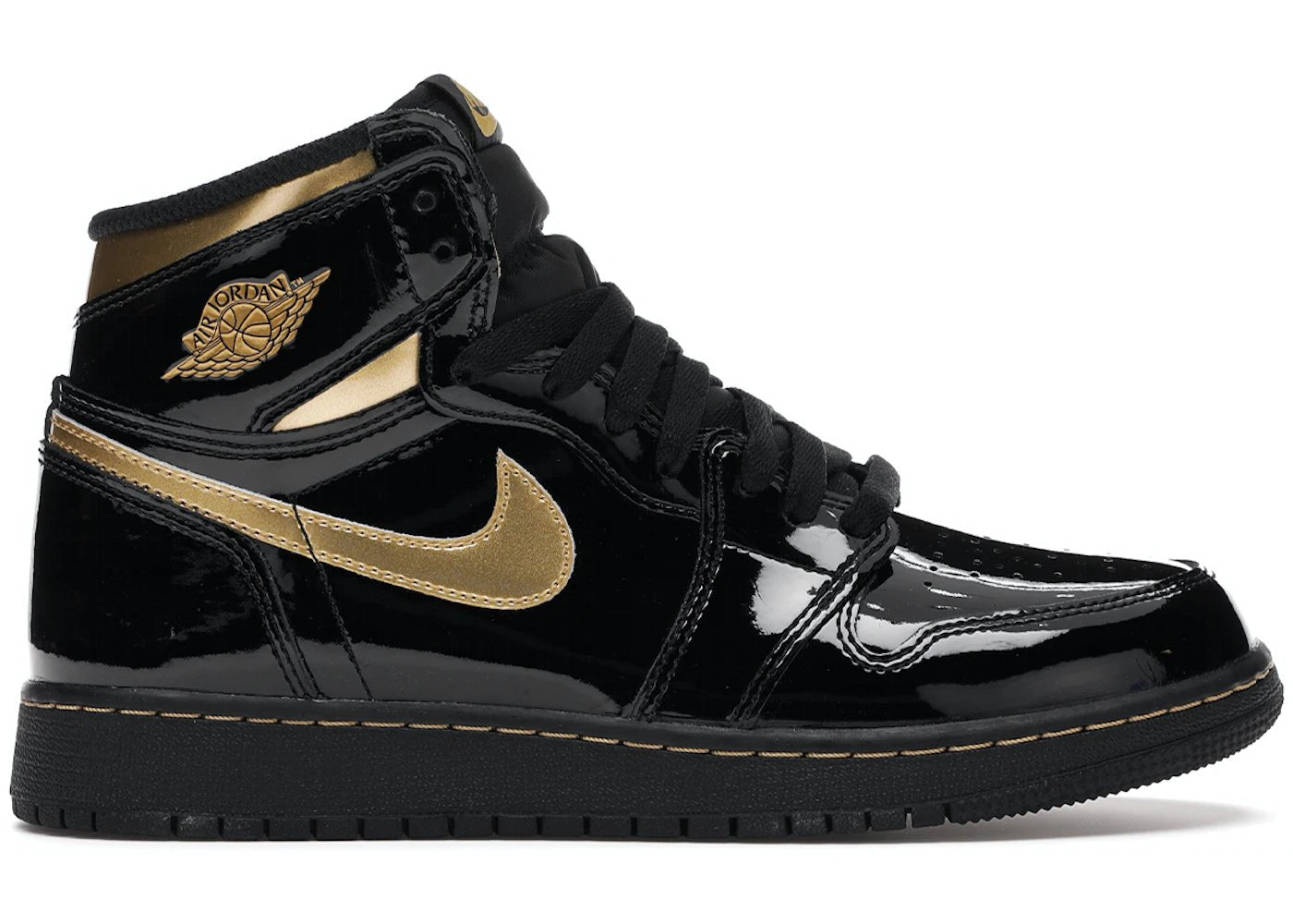 Jordan 1 Retro High Black Metallic Gold (2020) (GS) - Air Jordan