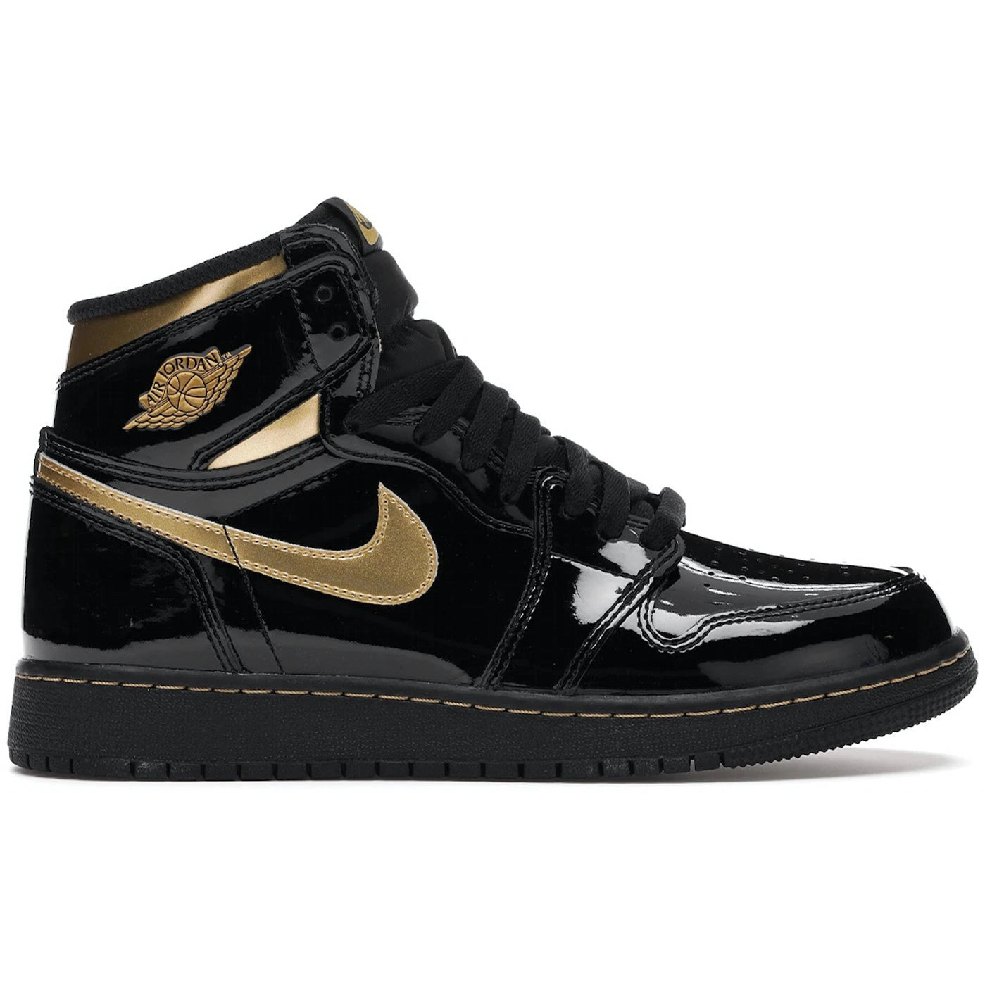 Jordan 1 Retro High Black Metallic Gold (2020) (GS) - Air Jordan