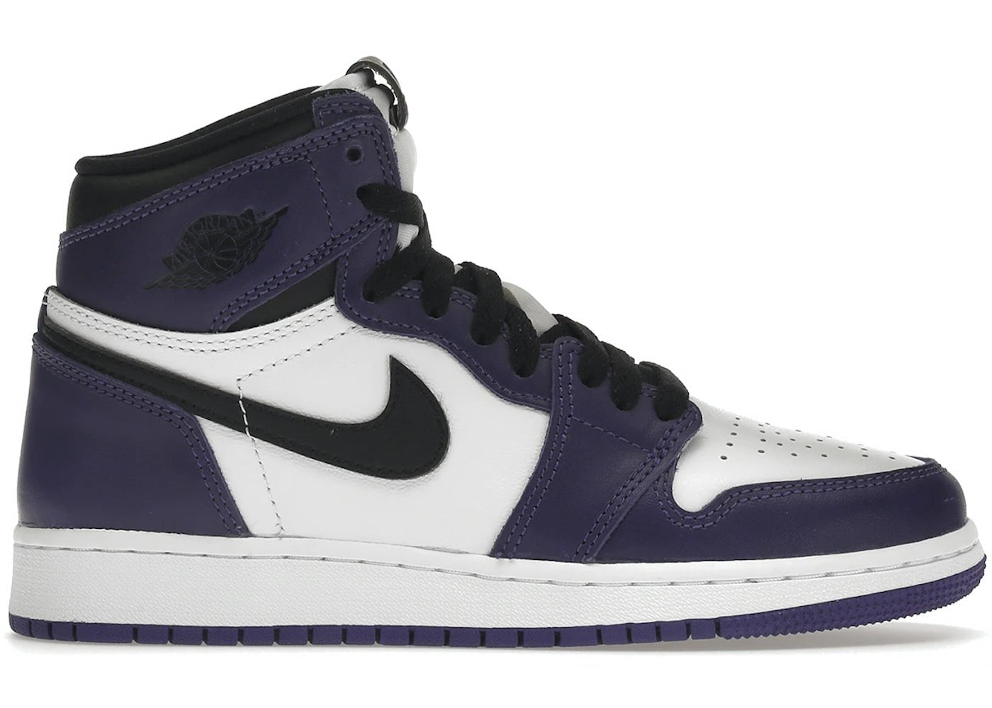 Jordan 1 Retro High Court Purple White (GS) - Air Jordan