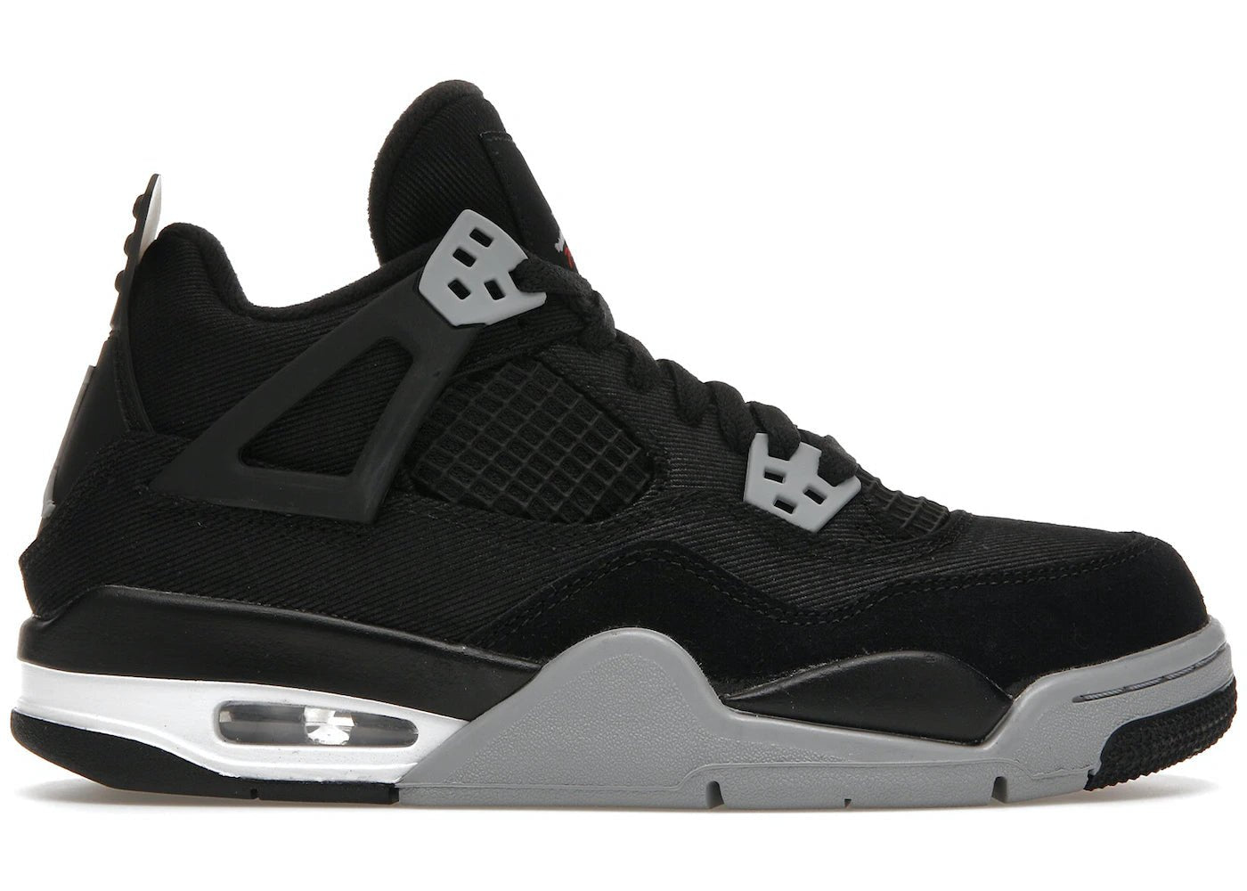 Jordan 4 Retro Black Canvas (GS) - Air Jordan