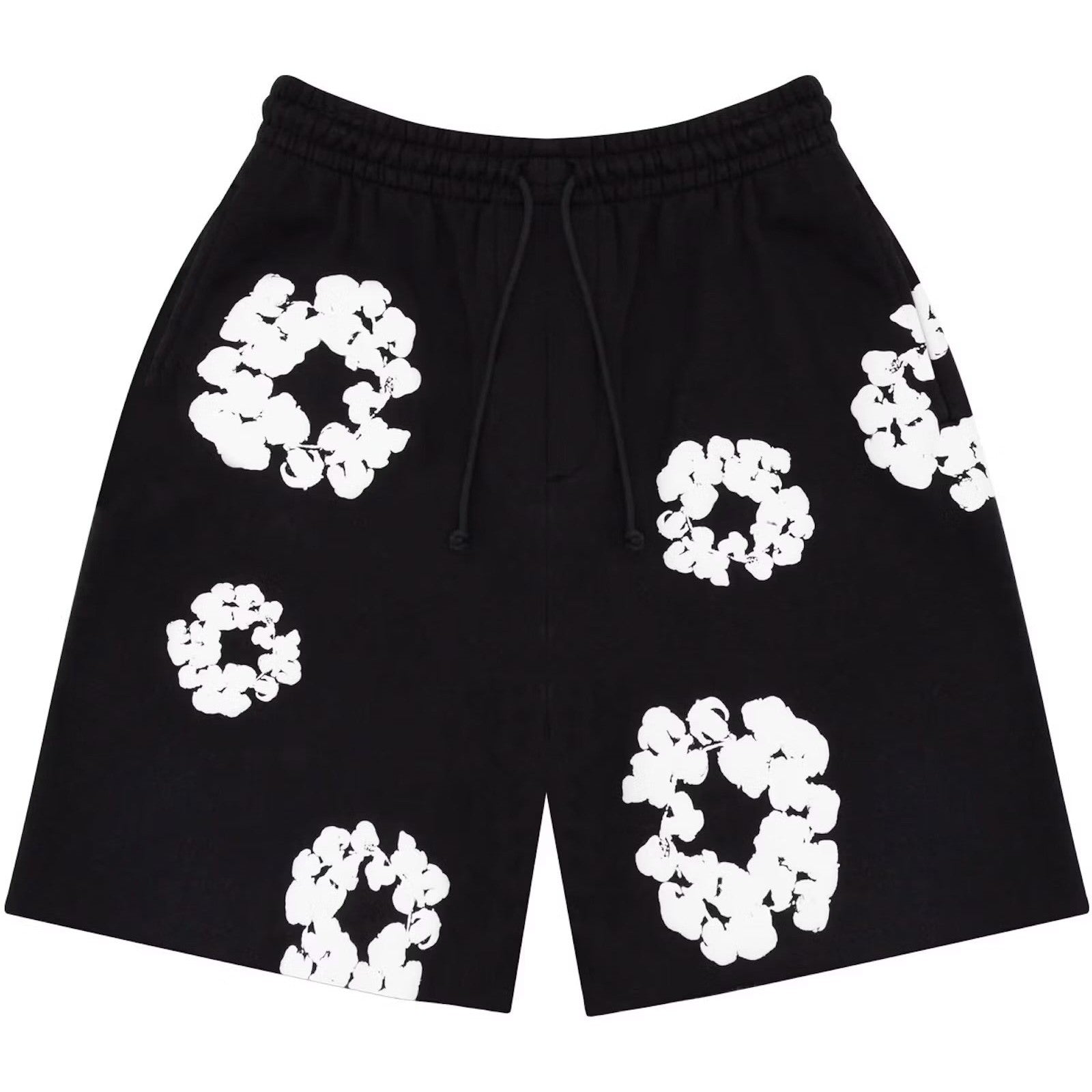 Denim Tears The Cotton Wreath Shorts Black - Shorts - Denim Tears