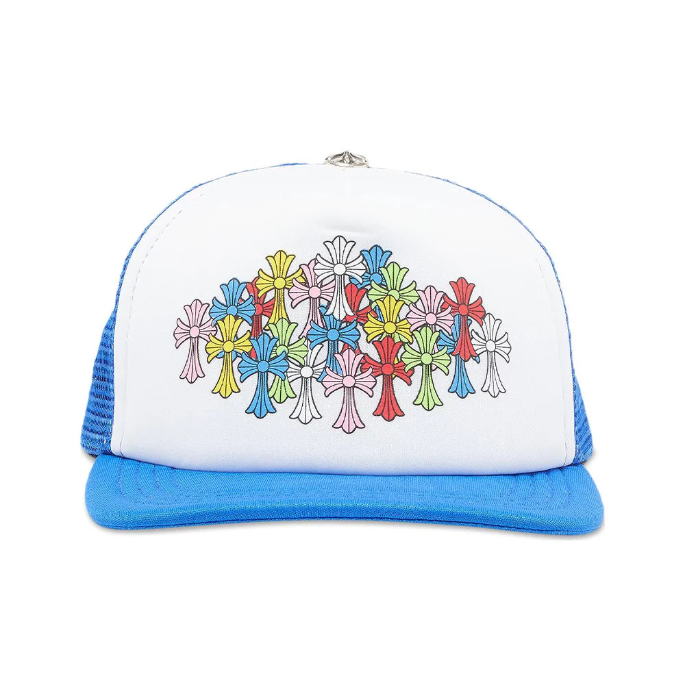 Chrome Hearts Crosse Trucker Hat 'Blue/White'