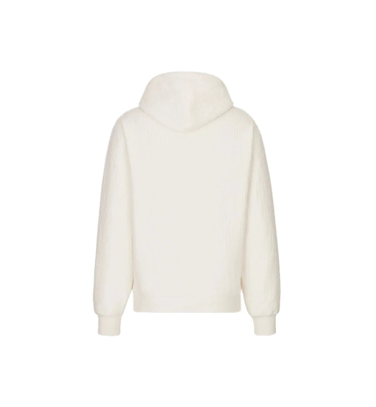 Dior Oblique Relaxed-Fit Hooded Sweatshirt Off-White Cotton Fleece