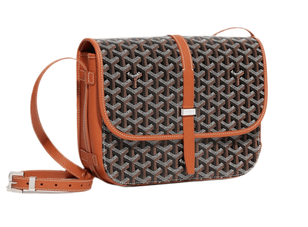Goyard Belvedere MM Bag Black & Tan