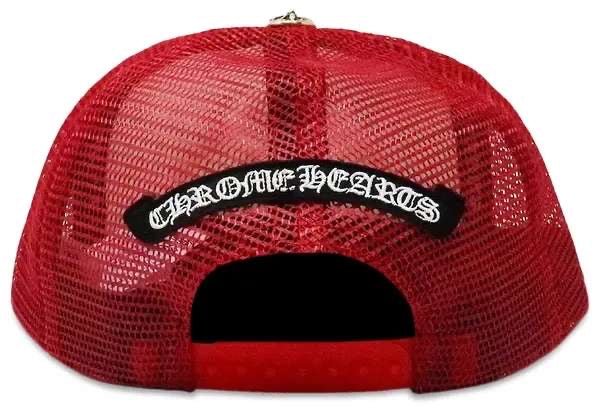 Chrome Hearts Multi Cross Trucker Hat 'Red/White' - Hat - Chrome Hearts