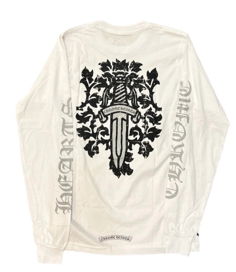 CHROME HEARTS DAGGER WHITE LONG SLEEVE - Chrome Hearts