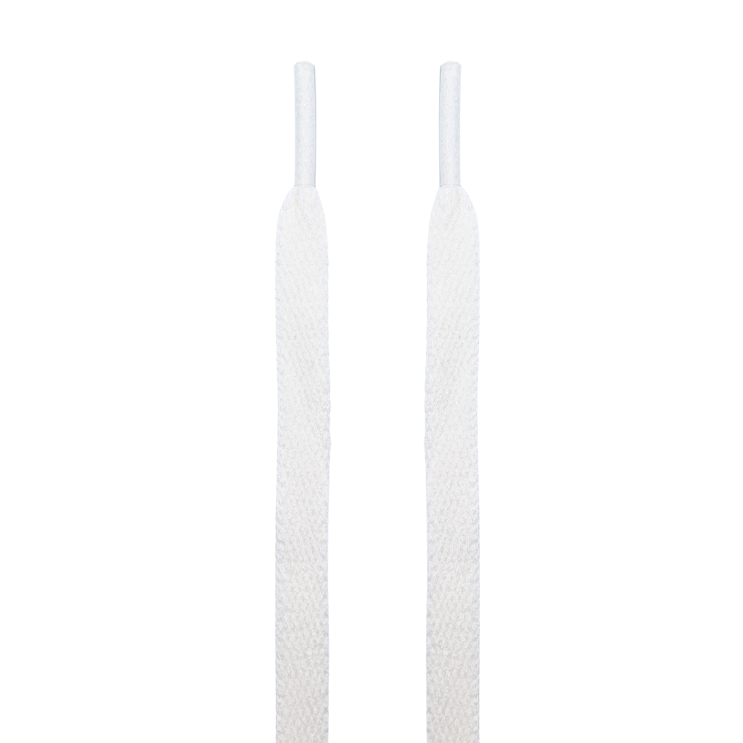 White Jordan Flat Shoelaces - Air Jordan