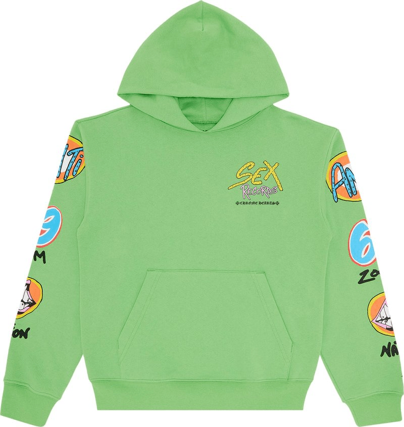 Chrome Hearts Matty Boy Sex Records Hoodie 'Green' - Hoodie - Chrome Hearts