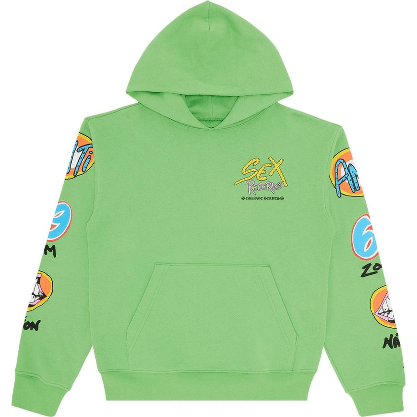 Chrome Hearts Matty Boy Sex Records Hoodie 'Green' - Hoodie - Chrome Hearts