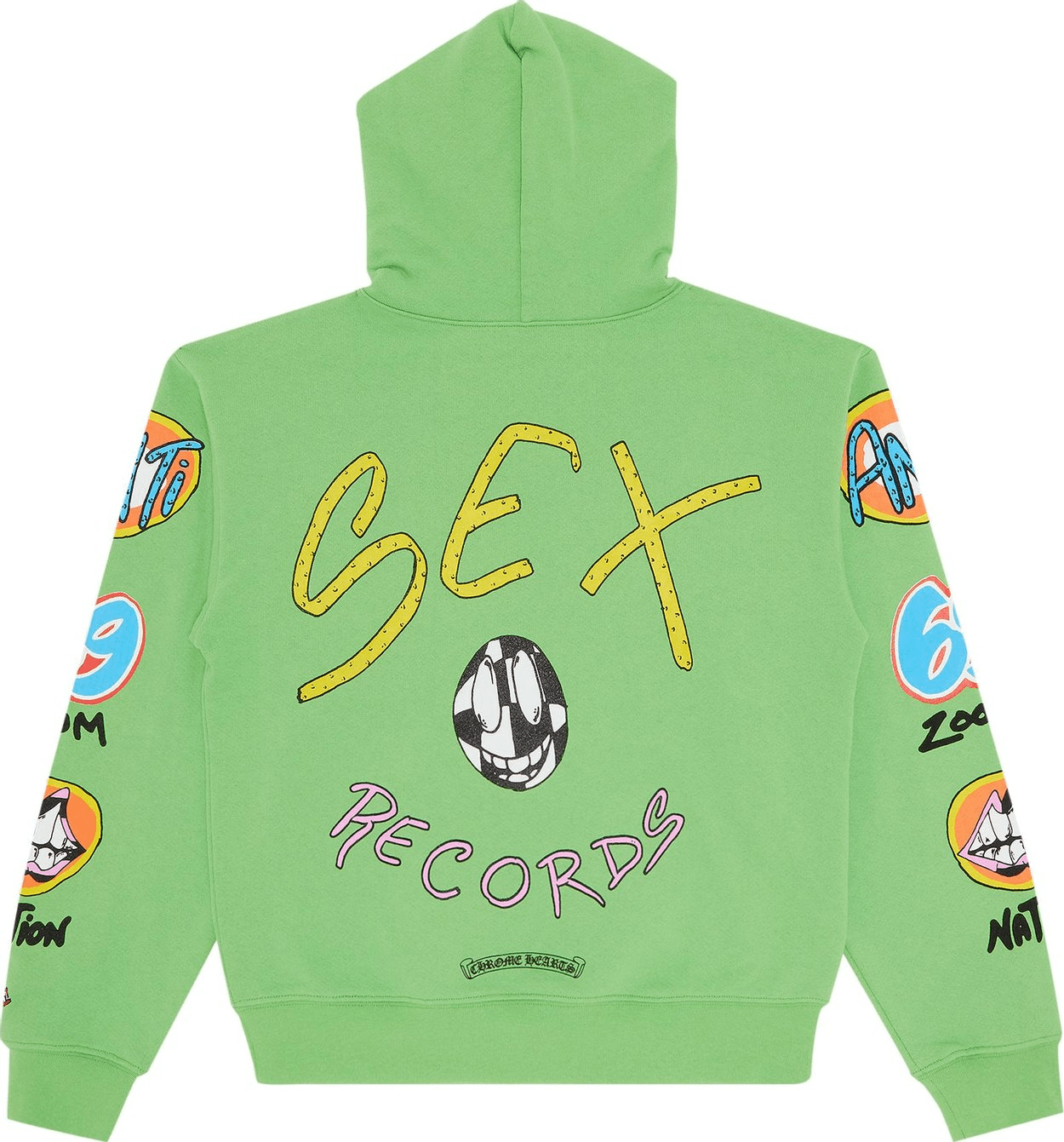 Chrome Hearts Matty Boy Sex Records Hoodie 'Green' - Hoodie - Chrome Hearts