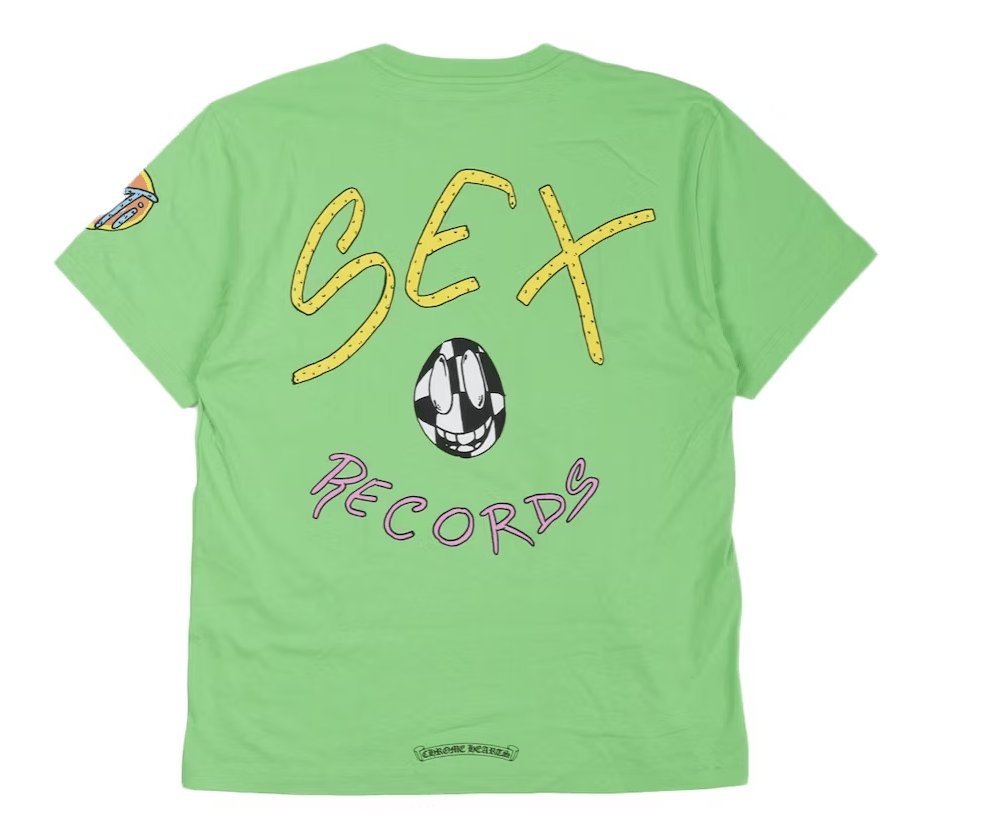 Chrome Hearts Matty Boy Sex Records T-shirt 'Citrus' - T-shirt - Chrome Hearts