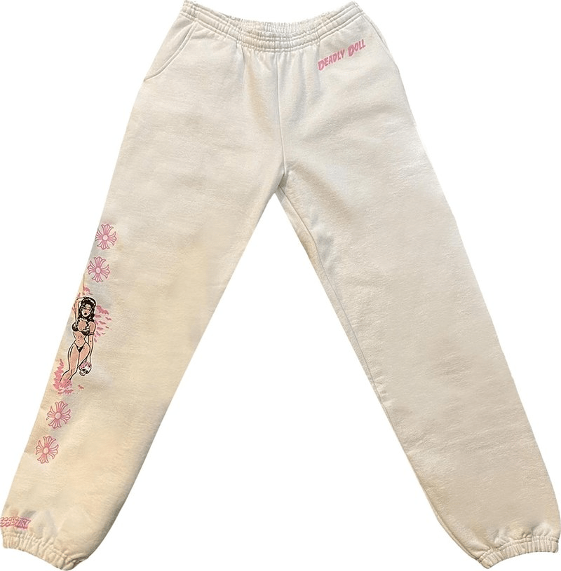 Chrome Hearts x Deadly Doll Sweatpants 'White/Pink' - Sweatpants - Chrome Hearts
