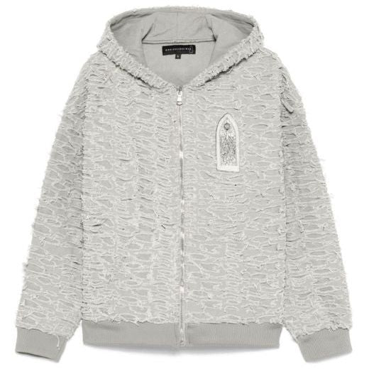 Who Decides War Husk Zip Up Hoodie 'Vintage Grey' - Kulture Klash