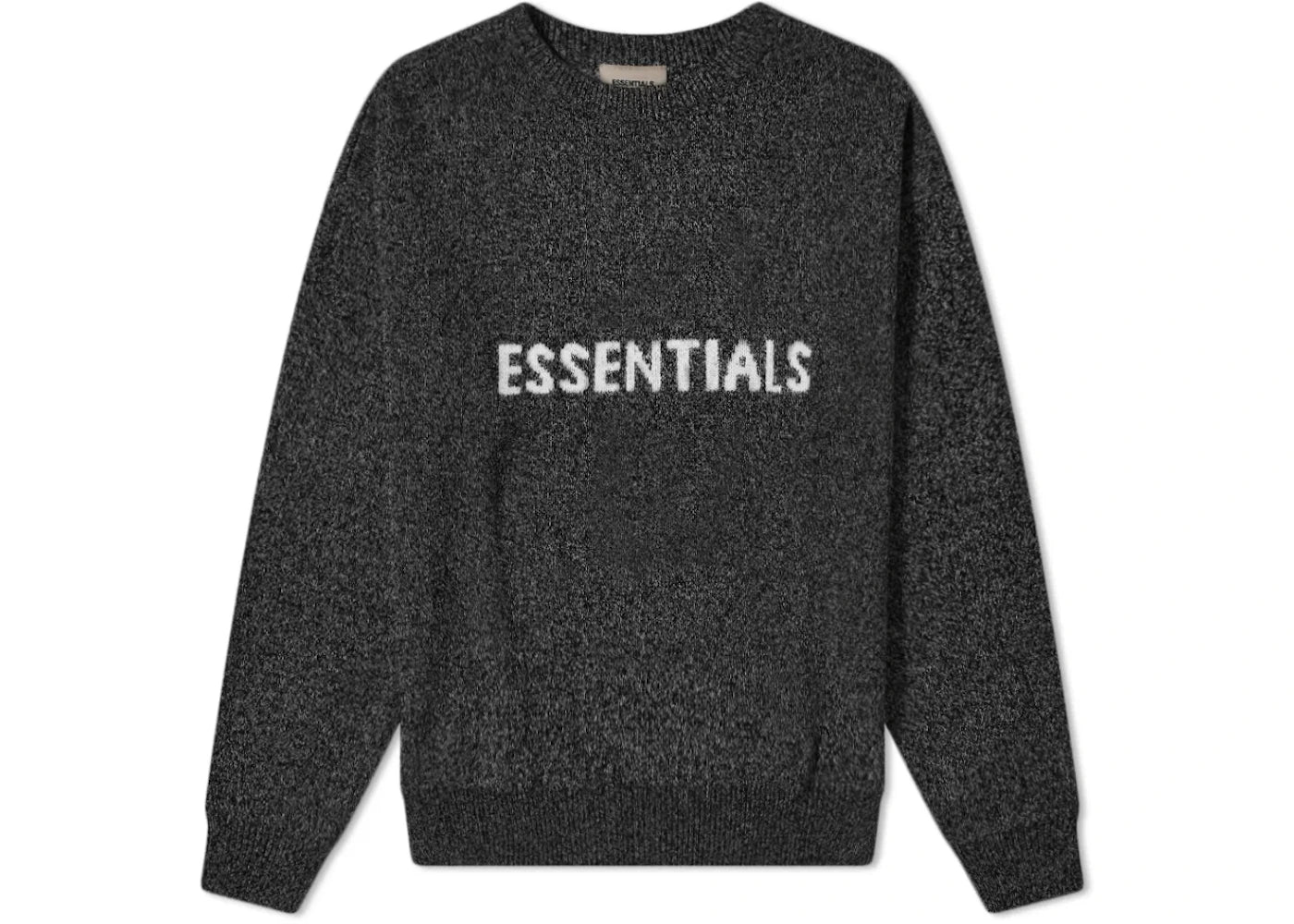Fear of God Essentials Knit Sweater Dark Black Melange - Sweatshirt - Fear of God Essentials