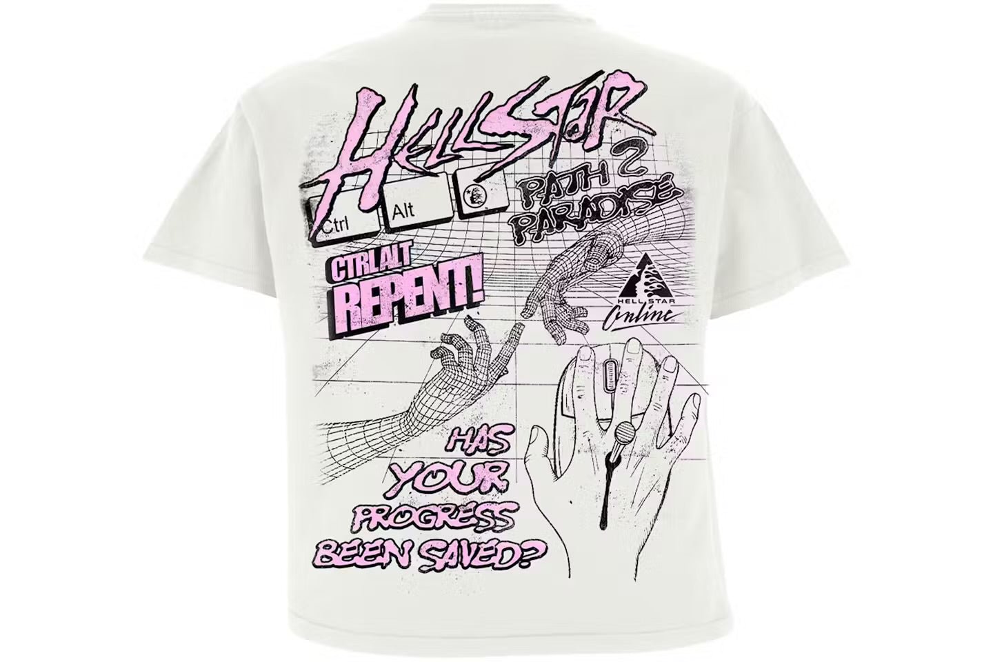 Hellstar Online T-Shirt White - T-shirt - Hellstar