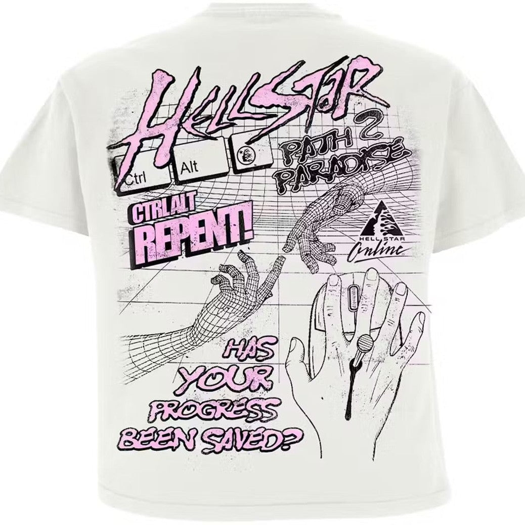 Hellstar Online T-Shirt White - T-shirt - Hellstar