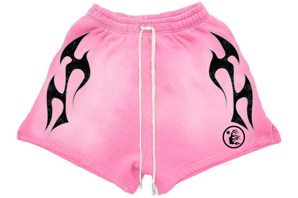 Hellstar Flame Shorts Pink - Shorts - Hellstar