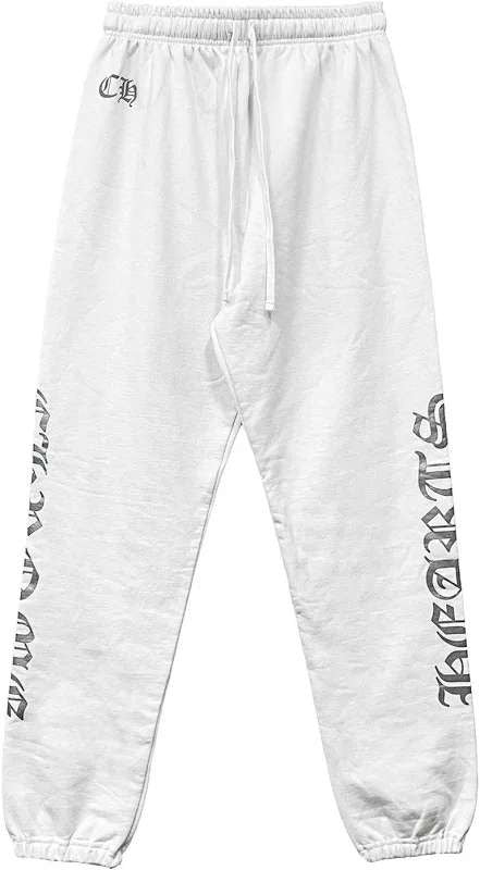Chrome Hearts Monogram Sweatpants 'White/Silver