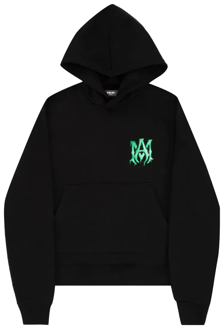 Amiri Watercolor MA Hoodie 'Black/Green'