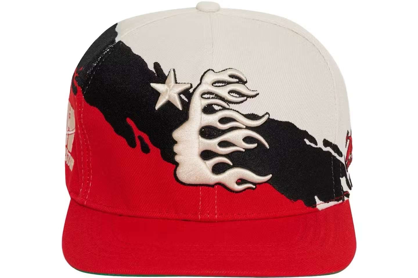 Hellstar Paintbrush Snapback Hat Red/Black - Hat - Hellstar