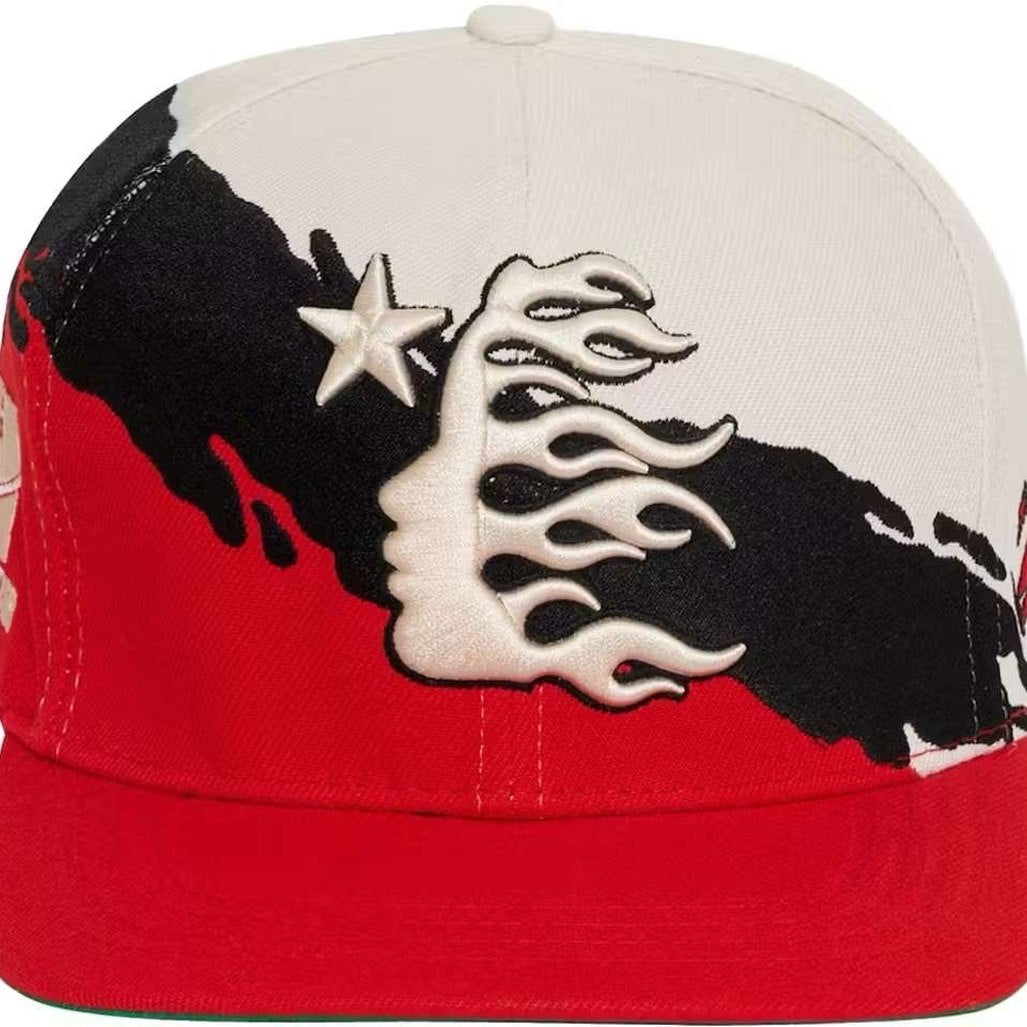 Hellstar Paintbrush Snapback Hat Red/Black - Hat - Hellstar