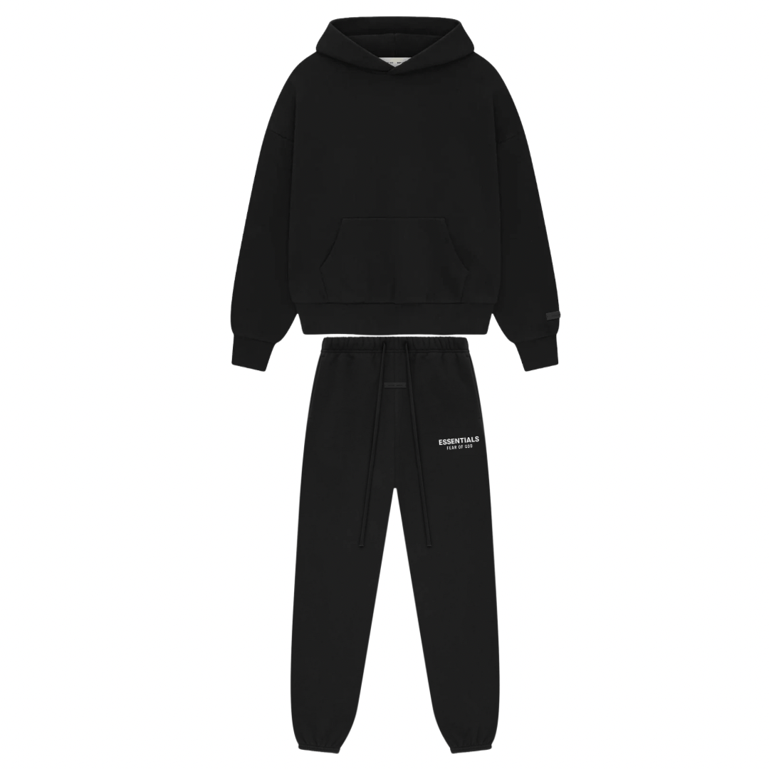 ESSENTIALS CLASSIC FIT FLEECE JET BLACK KIT - Fear of God Essentials