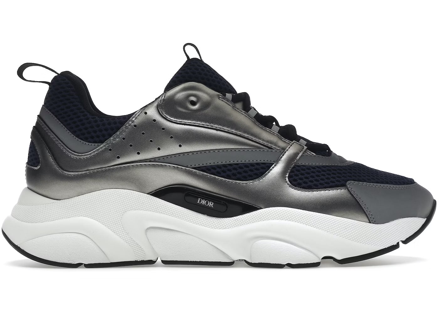Dior B22 Blue Technical Mesh Silver - Tone White - Dior