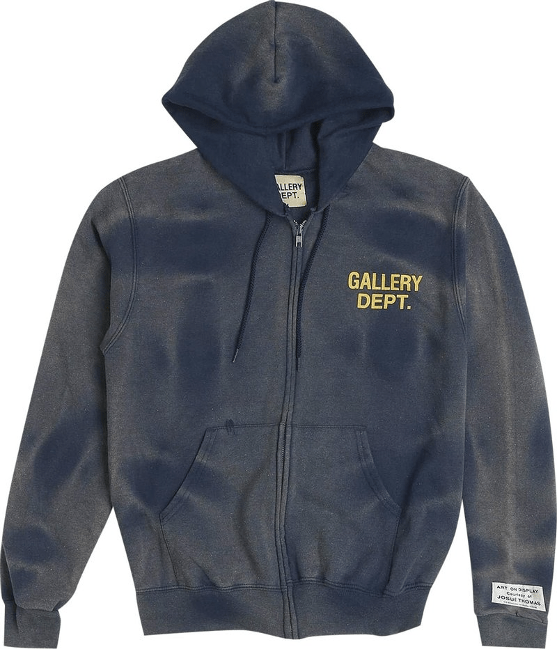 Gallery Dept. Gallery Dept Zip Up Hoodie 'Navy' - Hoodie - Gallery Dept.