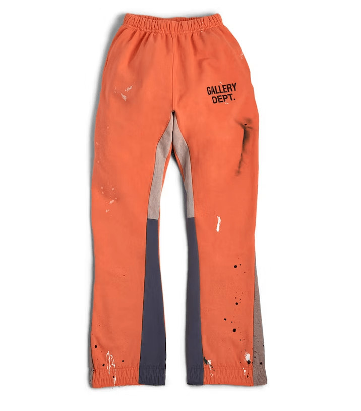 Gallery Dept. Painted Flare Sweat Pants 'Orange' - Sweatpants - Gallery Dept.