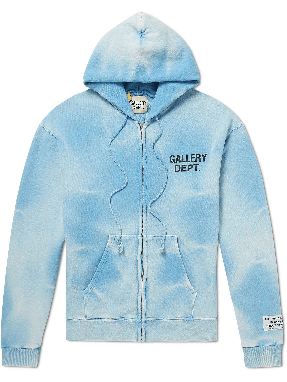 Gallery Dept. Sun Faded Zip Up Hoodie 'Blue' - Hoodie - Gallery Dept.