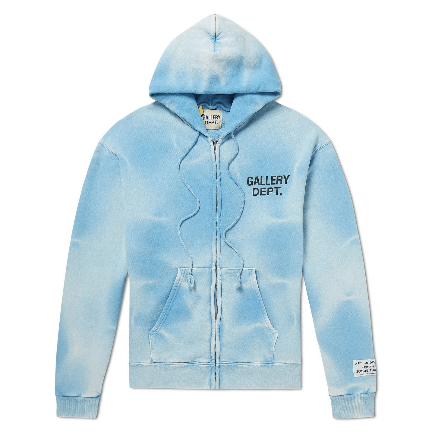 Gallery Dept. Sun Faded Zip Up Hoodie 'Blue' - Hoodie - Gallery Dept.
