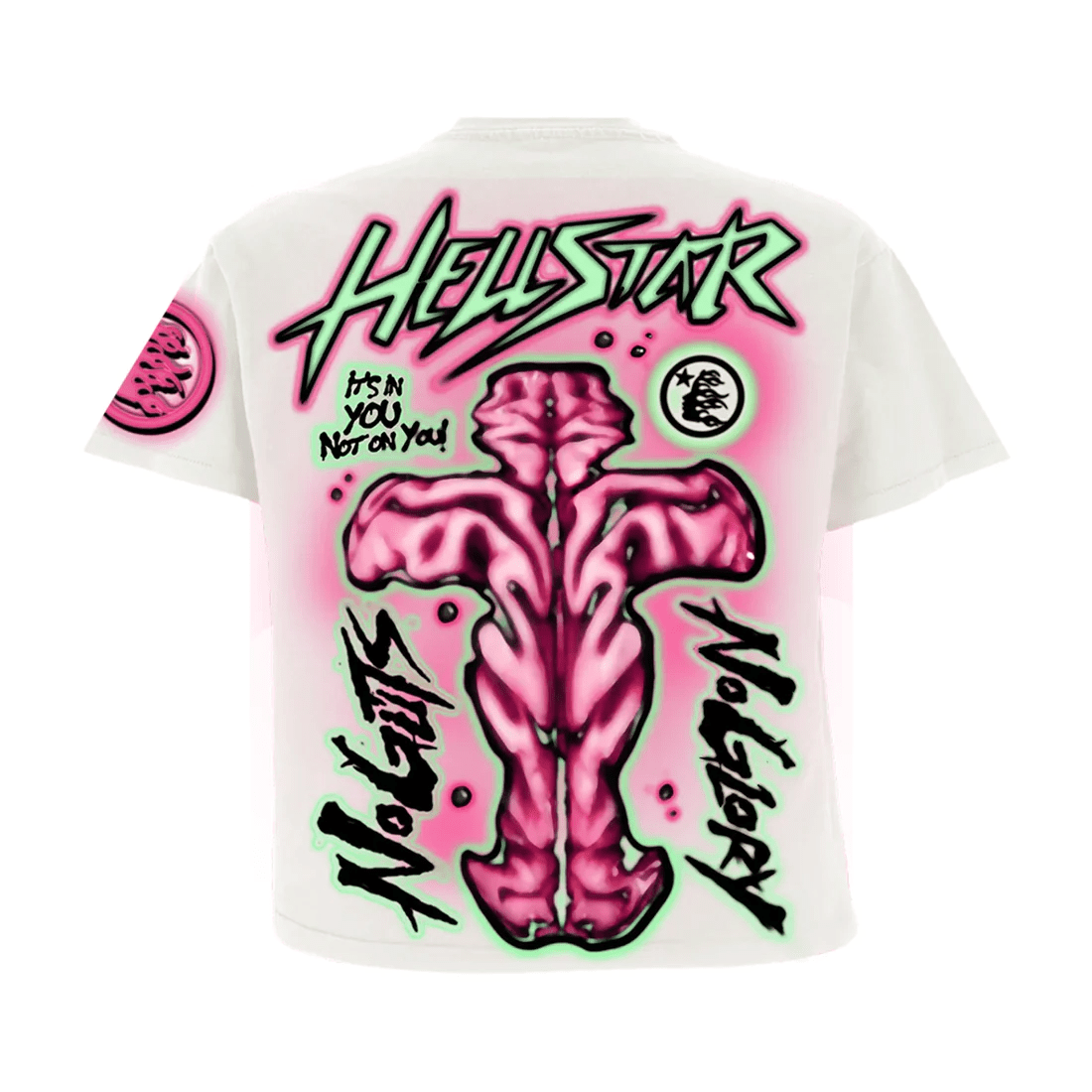 Hellstar Studios No Guts Glory Tee 'Cream' - T-shirt - Hellstar