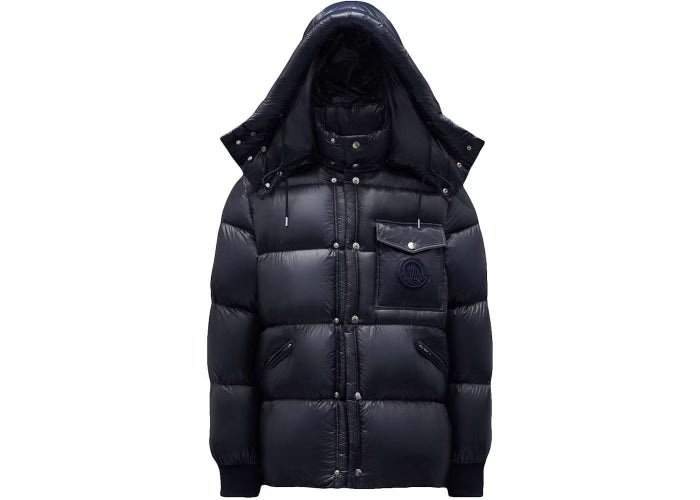 Moncler Lamentin Short Down Jacket Night Blue - Jacket - Moncler
