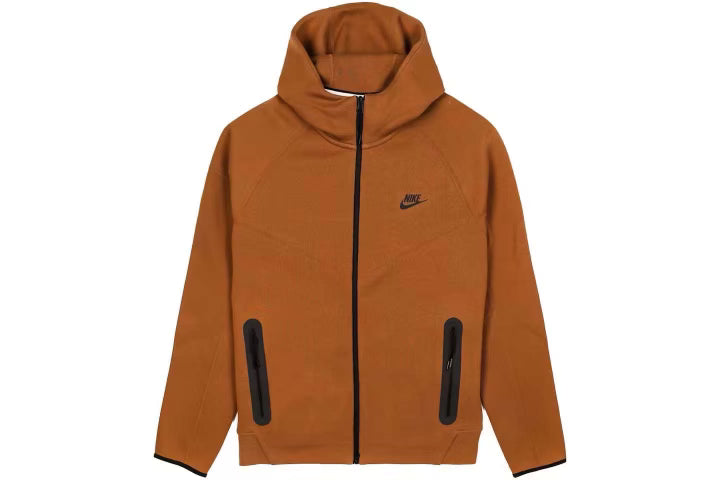 Nike Sportswear Tech Fleece Windrunner Full - Zip Hoodie Light British Tan - Kulture Klash