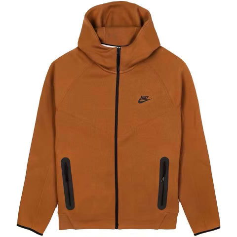 Nike Sportswear Tech Fleece Windrunner Full - Zip Hoodie Light British Tan - Kulture Klash