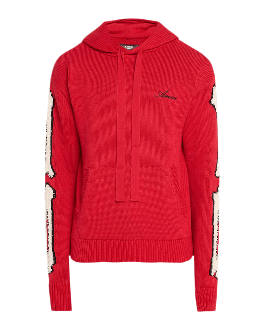 AMIRI Red Bones Knit Hoodie - Amiri