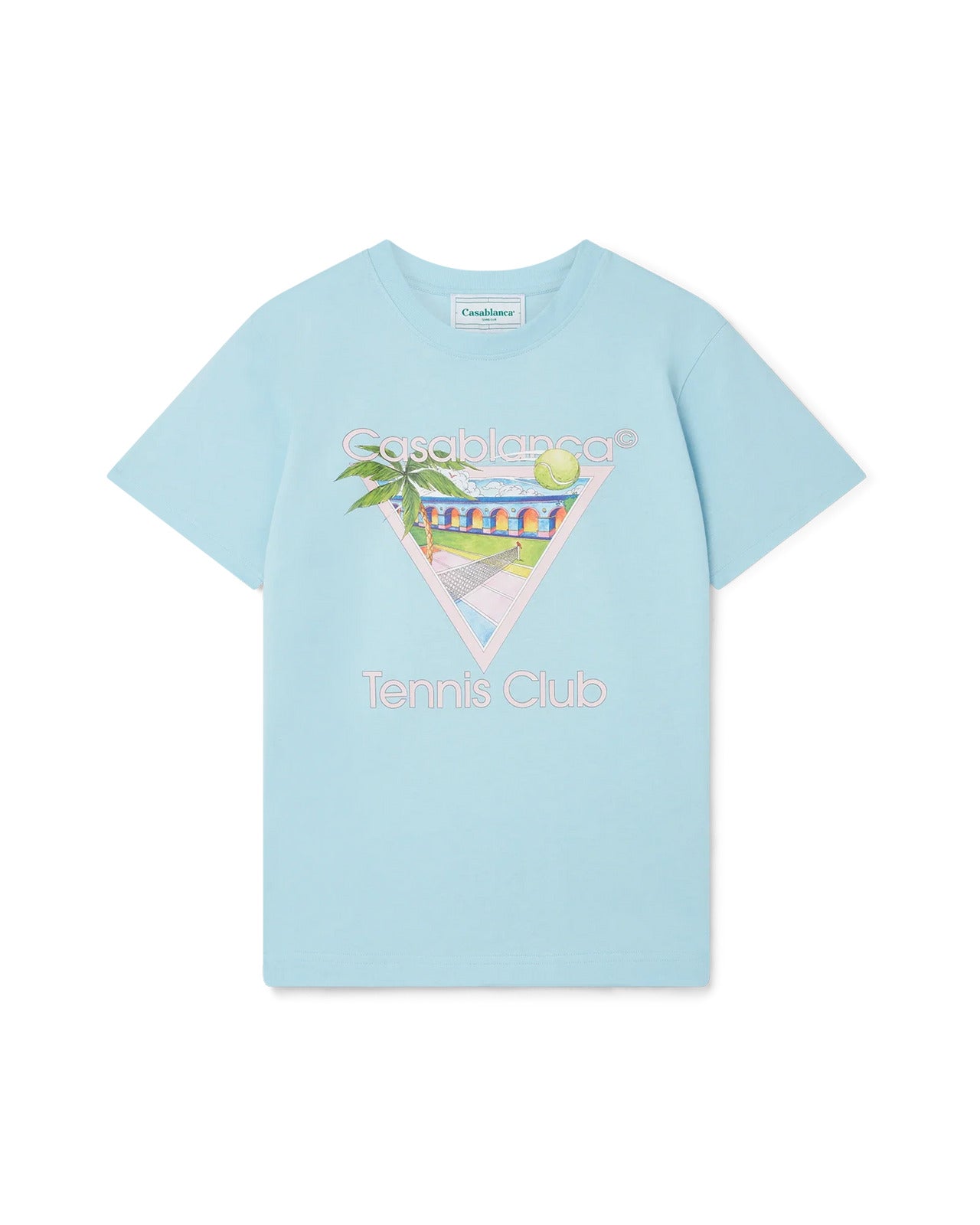 CASABLANCA SSENSE Exclusive Blue 'Tennis Club' Icon T-Shirt - CASABLANCA