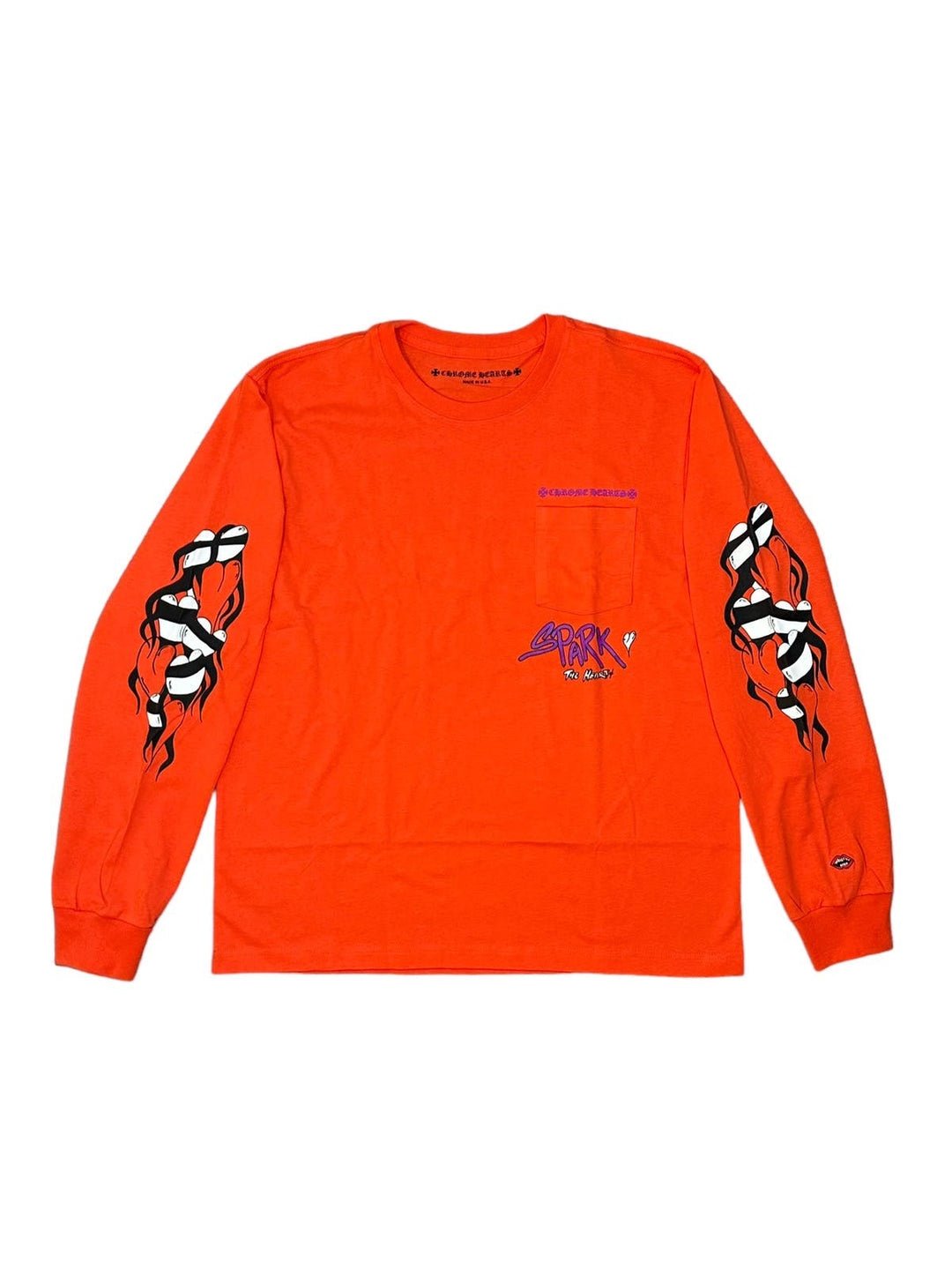 CHROME HEARTS MATTY BOY SPARK LONG SLEEVE RED - Longsleeves - Chrome Hearts
