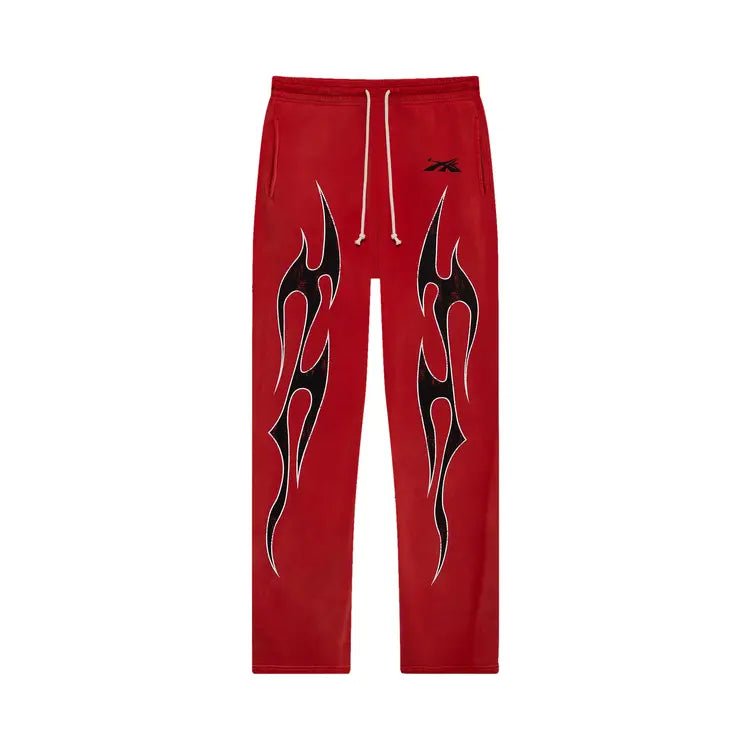 Hellstar Halloween Flame Sweatpants 'Red' - Sweatpants - Hellstar