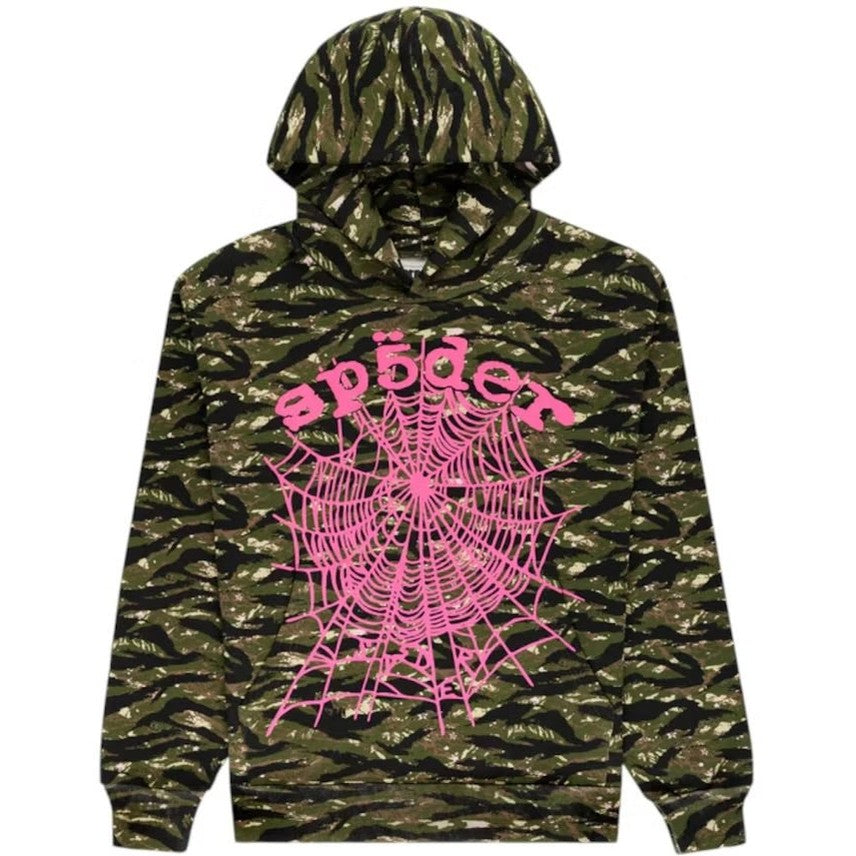 Sp5der OG Web V2 Tiger Camo Hoodie - Hoodie - Sp5der