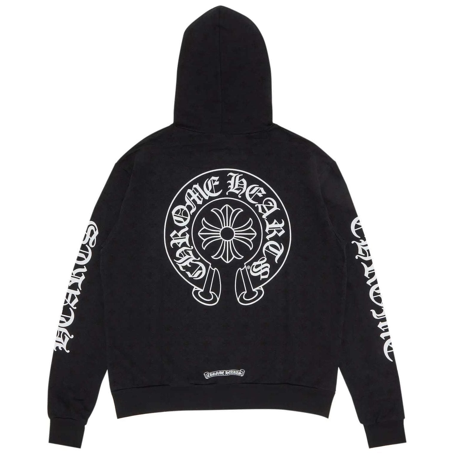 Chrome Hearts Plus Cross Allover Print Horseshoe Logo Hoodie 'Black' - Hoodie - Chrome Hearts