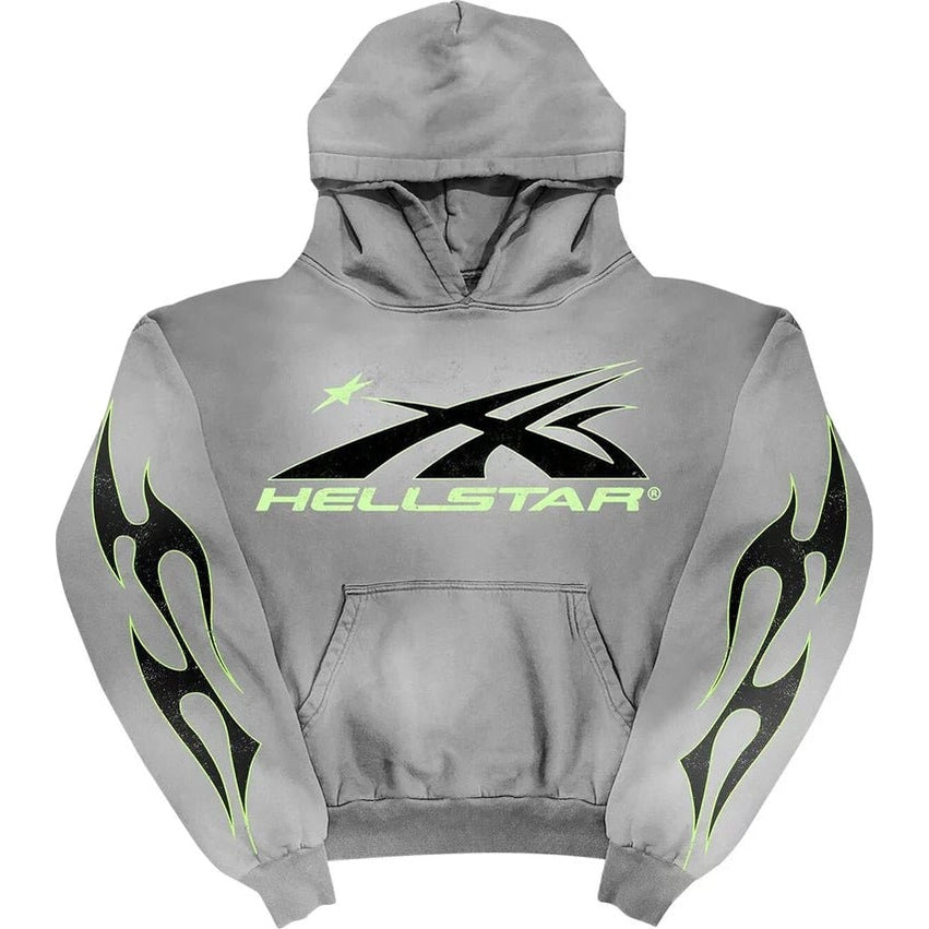 Hellstar Sports Core Logo Hoodie 'Grey' - Hoodie - Hellstar